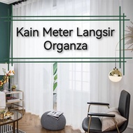 Kain Meter Langsir Organza Bidang 60inch