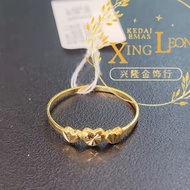 Xing Leong 916 Gold Minimalist Fashion Ring/916. Gold Minimalist Ring