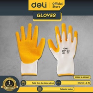 Deli Sarung Tangan Latex L XL Heavyduty 1 Pack = 12 Pcs / Latex Gloves EDL521033X