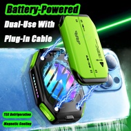 X111 Magnetic Phone Cooler Fan Detachable Battery Fan 2000MAh RGB Led Temperature Display...