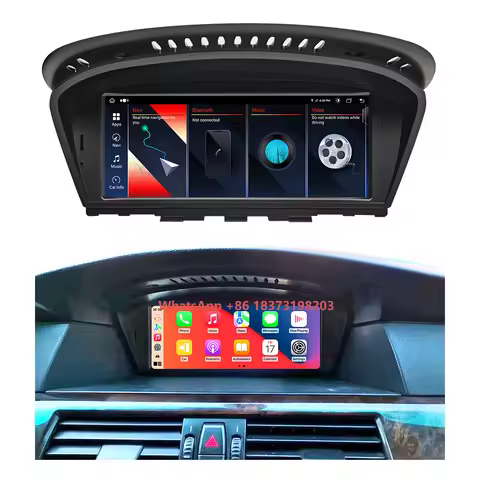 ZLH 8.8 Inch Android 13 Car Screen Auto Carplay Radio for BMW E60 E61 E62 E90 E92 CCC CIC Double Din