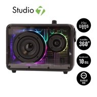 ลำโพงไร้สาย TECHPRO Wireless Speaker RGB Lynx01 Black by Studio7