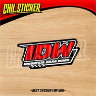 IDW STICKERS Indonesia Drag Wara Stickers IDW Stickers Drag Racing Racing Stickers