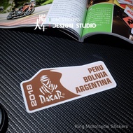 2018 dakar dakar Tension Motorcycle Sticker Car Sticker Unique Waterproof Reflective Tension