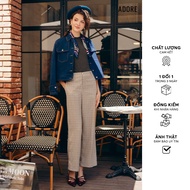 512TR0003 - ADORE brown houndstooth straight pants