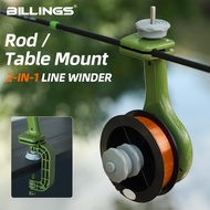 BILLINGS Lightweight Fishing Line Winder Portable Reel Line Spooler Machine Spinning Reel Baitcastin