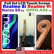 ORI NGS Brand Full Set LCD Touch Screen Compatible For OPPO A96 4G /  Realme 8i / Realme 9i / Narzo 