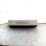 R lime 220ohm 220 ohm 220R 20w 20watt 20 watt Resistor block box w 20wat wat Fajar electro 2