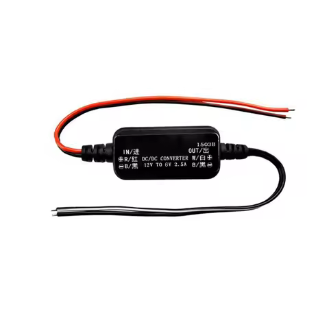 12V To 6V Converter DC Voltage Reducer Compact Size For Tight Spaces Maximum Current 2.5A For Automo