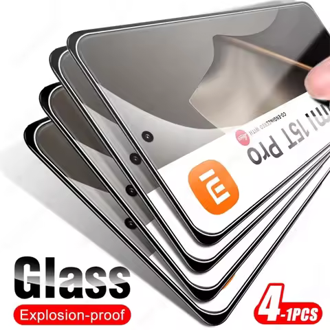 4-1Pcs Full Glue Tempered Glass For Xiaomi 15T Pro 5G 9H Screen Protectors Xiaomi15T Xiaomi15TPro Cl