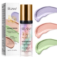 I k z e Tricolor Concealer Makeup Primer S U N C R E 4 0g
