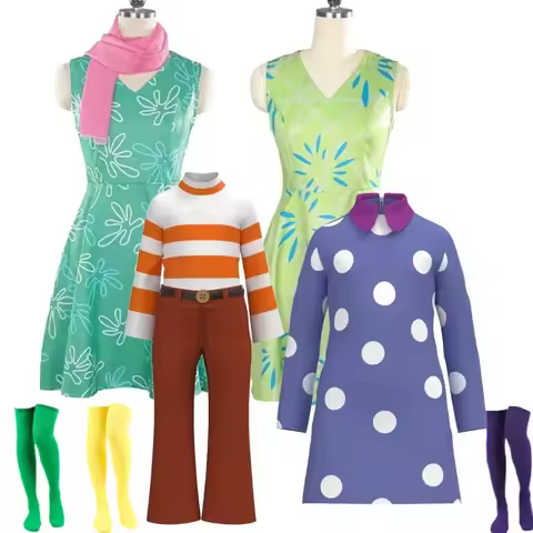 Anime Movie Inside Joy Anxiety Cosplay Costume Envy Disgust Disguise Dress Sets Adult Halloween Carn