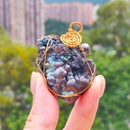 頂級藍色大佛珠力泥活石吊墜 招財 升運 冥想 改善氣場