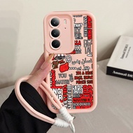 Case For Realme C75 4G C75X 4G 14X 5G Phone You Are Important Three-Color Strap Silicone Shockproof