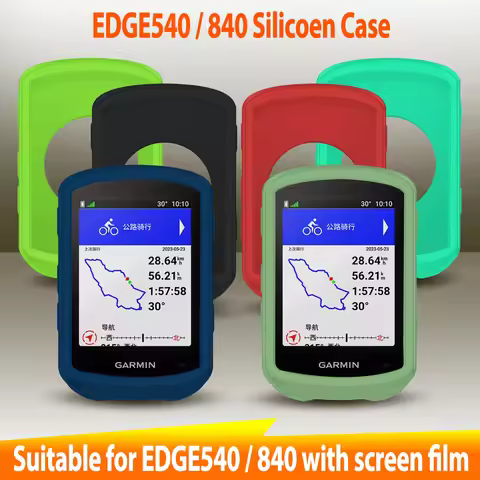Garmin EDGE 540 840 Case GPS Bike Computer Silicone Cover Rubber Odometer Protective Case + HD Film 