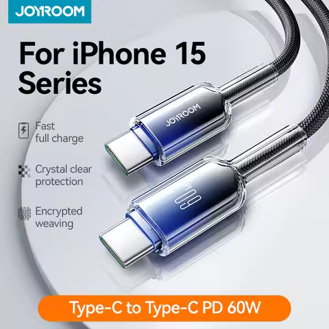 JOYROOM 60W Type C to USB C Cable PD Fast Charging Charger Cord for iPhone 15 Pro max for Macbook iP