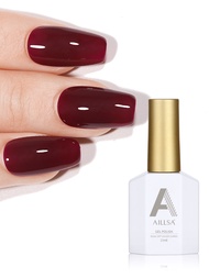 AILLSA 15ml/1pc Deep Red Gel Nail Polish Soak Off UV/LED Gel Nail Polish, Suitable for Beginners DIY