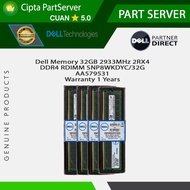 Dell Memory 32GB 2933MHz 2RX4 DDR4 RDIMM SNP8WKDYC/32G AA579531