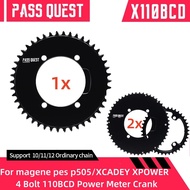 chainring magene pes p505 power meter xcadey crank chain ring Road bike Gravel 1x 2x Compatible with