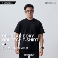 Common Goods Regular Boxy Orutech T-Shirt - Black
