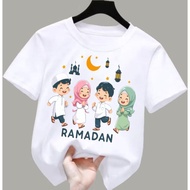 Unisex Children's T-shirts for girls, boys, Ramadan images, Eid al-Fitr, short sleeves, Viral, 2-12 