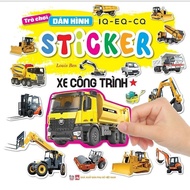 Book - IQ Sticker Game - EQ -CQ Sticker - Construction Vehicle - 1 Star - Vietnamese Book