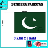 1 PC BENDERA PAKISTAN 3 KAKI x 5 KAKI / COUNTRY PAKISTAN FLAG
