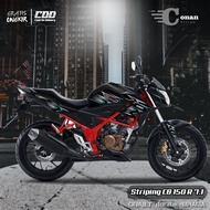 Sticker Striping CB150R New Variasi Stripe - Stiker CB 150R New Lis Variasi Terbaru - Aksesoris Moto
