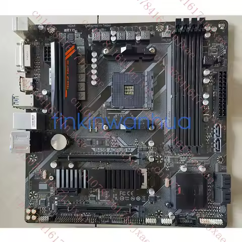 used For GIGABYTE B450 AORUS M Motherboard DDR4 PCI-E3.0 1×M.2 6×SATAIII Micro ATX.
