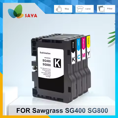 Saya SG400 SG800 Sublimation Ink Cartridge for Sawgrass SG400 Ricoh SG3100 3100SNW 3100 7100 7100DN 
