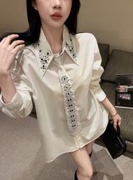 GUZILIAN | Korean Style Girlfriend Look Long Sleeve Shirt