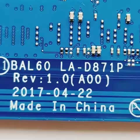 CPU: I5-7200U/I7-7500U DDR4 Mainboard BAL60 LA-D871P For Dell Inspiron 5566 5568 5468 Laptop Motherb