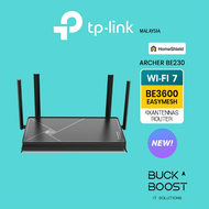 TP-LINK (ARCHER BE230) BE3600 Easy Mesh Wi-Fi 7 Dual Band Router (4-Stream 3.6 Gbps/VPN Clients Serv