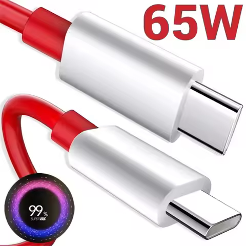 65W Dual Type C Fast Charging Cable USB C Charger Cables For One Plus 10 9 Pro Type-C Data Cord for 