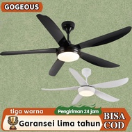 Remote control fan light 6 speed 3 color 52 inch ceiling fan light ceiling fan light