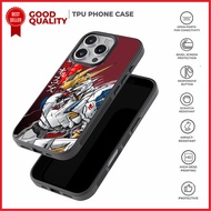 Case Casing iPhone 16 15 14 13 12 11 XR SE 4 Pro Max Mini Plus Gundam AH0030 Custom N1