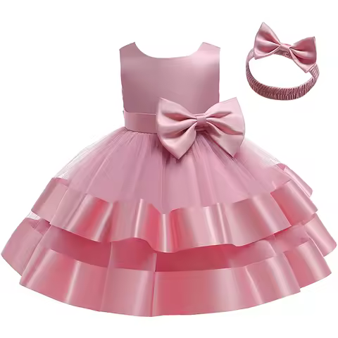 Baby Girl Dress Summer Girl Princess Dresses For Baby Christening Clothing Girl Birthday Party Dress