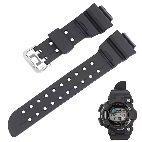Watch Strap for Casio G-SHOCK FROGMAN GWF-1000 5 Gen Black Rubber Watch Band Men Replacement Silicon