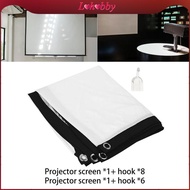 [Lohobby] 16:9 Projector Screen, Projection Curtain, White 3D Movie, Portable Projector