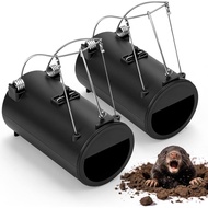 Gopher Trap 2 Pack – Mole Trap Gopher Releasable Vole Trap, Gopher Hawk Ideal for Lawns, Farms, Vege