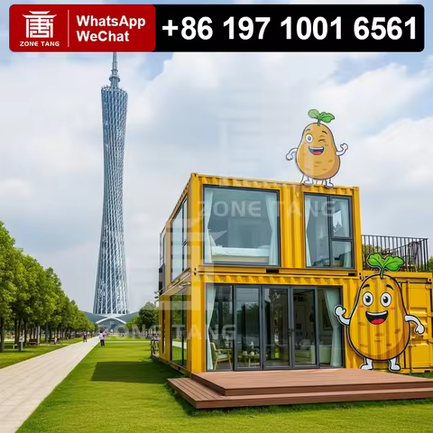 Durable Factory Prefabrication Farmhouse Modular Homes Anti Rust Office Mobile Home Container House 
