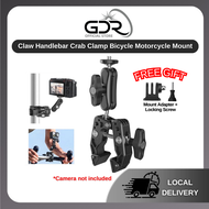 GDR Claw Handlebar Crab Clamp Bike Bicycle Motorcycle Mount for GoPro Insta360 DJI Action Camera Akaso SJcam