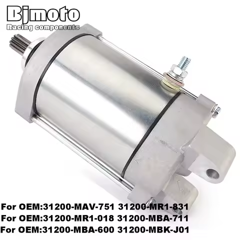 Starter Motor For Honda NV400 NV600 NV750C2 Shadow 400 600 750 VT750DC Black Widow for VARIATOR ATV 