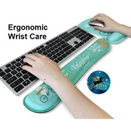 [Local Stock] Keyboard Mouse Pad Wrist Rest Memory Foam Ergonomic Gift