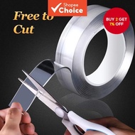 One Piece HOT Dorable Gekkotape 1M Nano Oil-Proof Double-Sided Tape - Transparent, Waterproof, and R