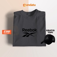 Endatu Cloth Super Saving!!! Reebok Exclusive Deal Distro T-Shirt: Cool T-Shirt+Free Hat, Cotton T-Shirt - Short Sleeve Basic T-Shirt, Latest Style For Young People And Best Quality -