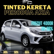 Tinted Axia Potong Panas UV99% / Tinted Perodua Axia 4 Pintu Siap Potong / Tinted Axia / Tinted Pero