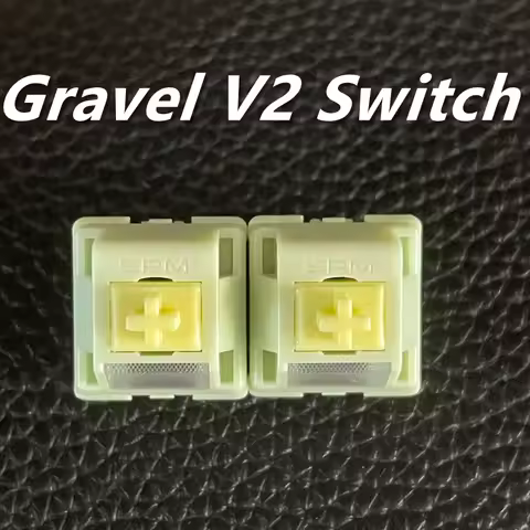 HMX Gravel V2 Switch 5-pin Linear HIFI Clacky Switches 45g PA66 POM Smooth Pre-Lubricated Custom Mec