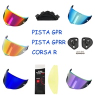 AGV PISTA GPR/PISTA GPRR Helmet Shield Lens Visor Pinklock/Base/Chin net