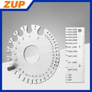 ZUP 0-36 Round AWG SWG Wire Gauge Thiness Ruler Gauge Diameter Stainless Steel Measurer Tool New